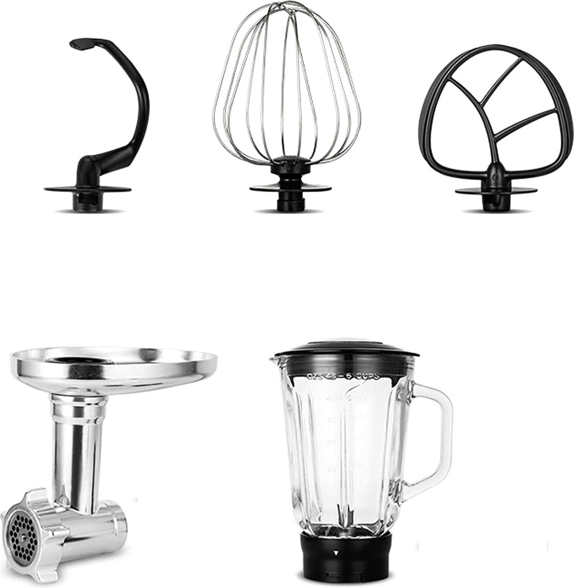 Batteur sur socle 4 en 1 12l/2500w
