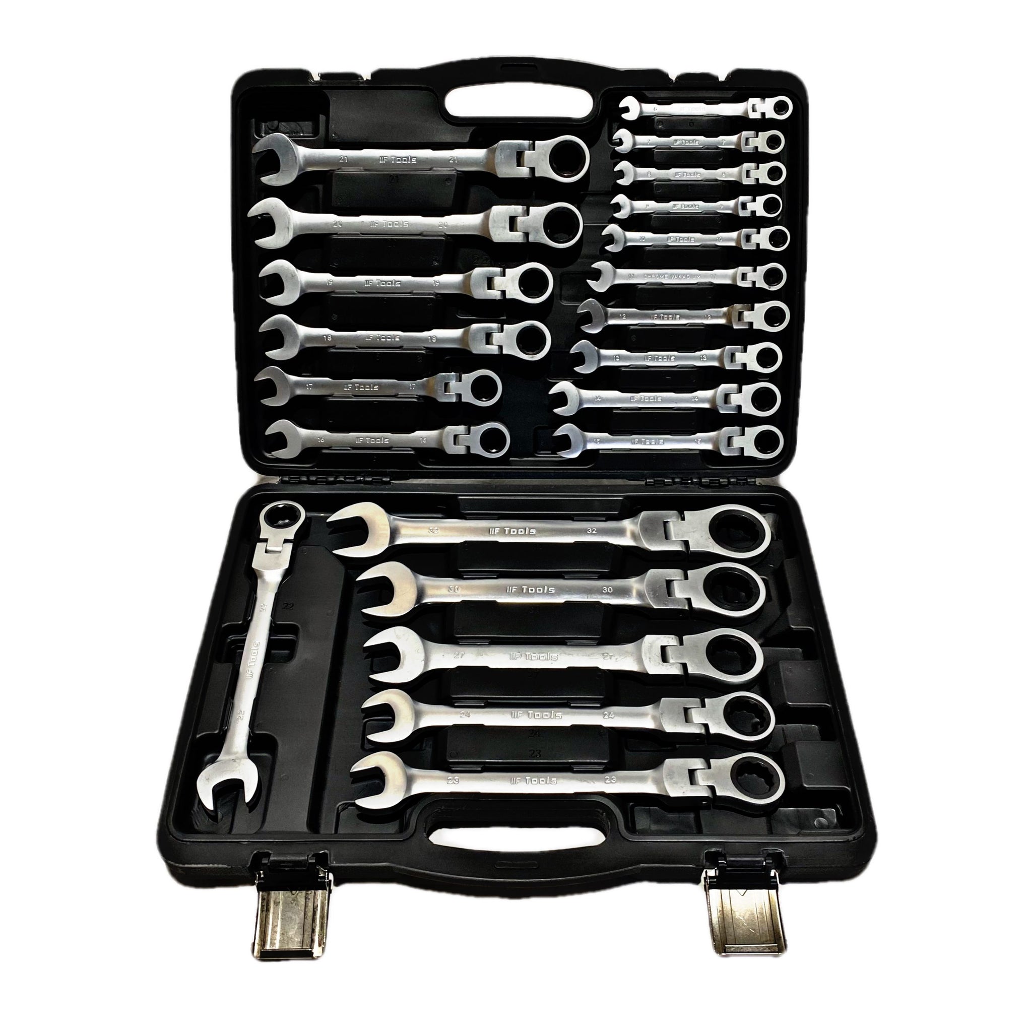 22 pcs Flexible Metric Ratchet Spanner Set