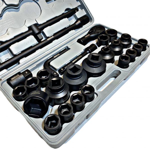 Jeu de 26 douilles à chocs pneumatiques 3/4″ à 1″ DR