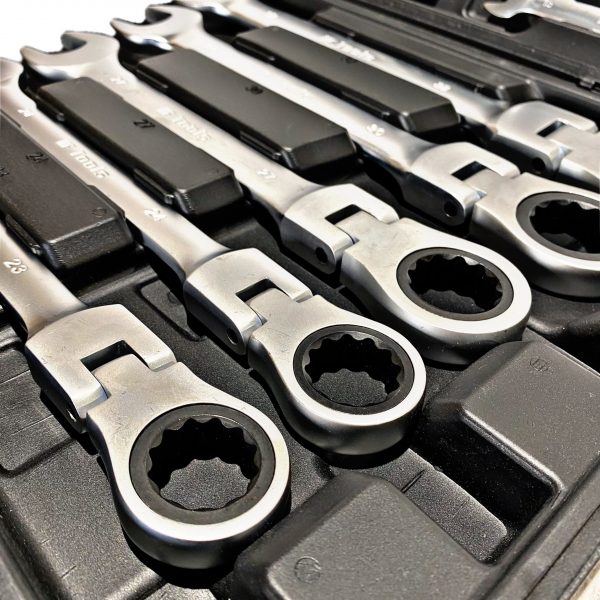 22 pcs Flexible Metric Ratchet Spanner Set