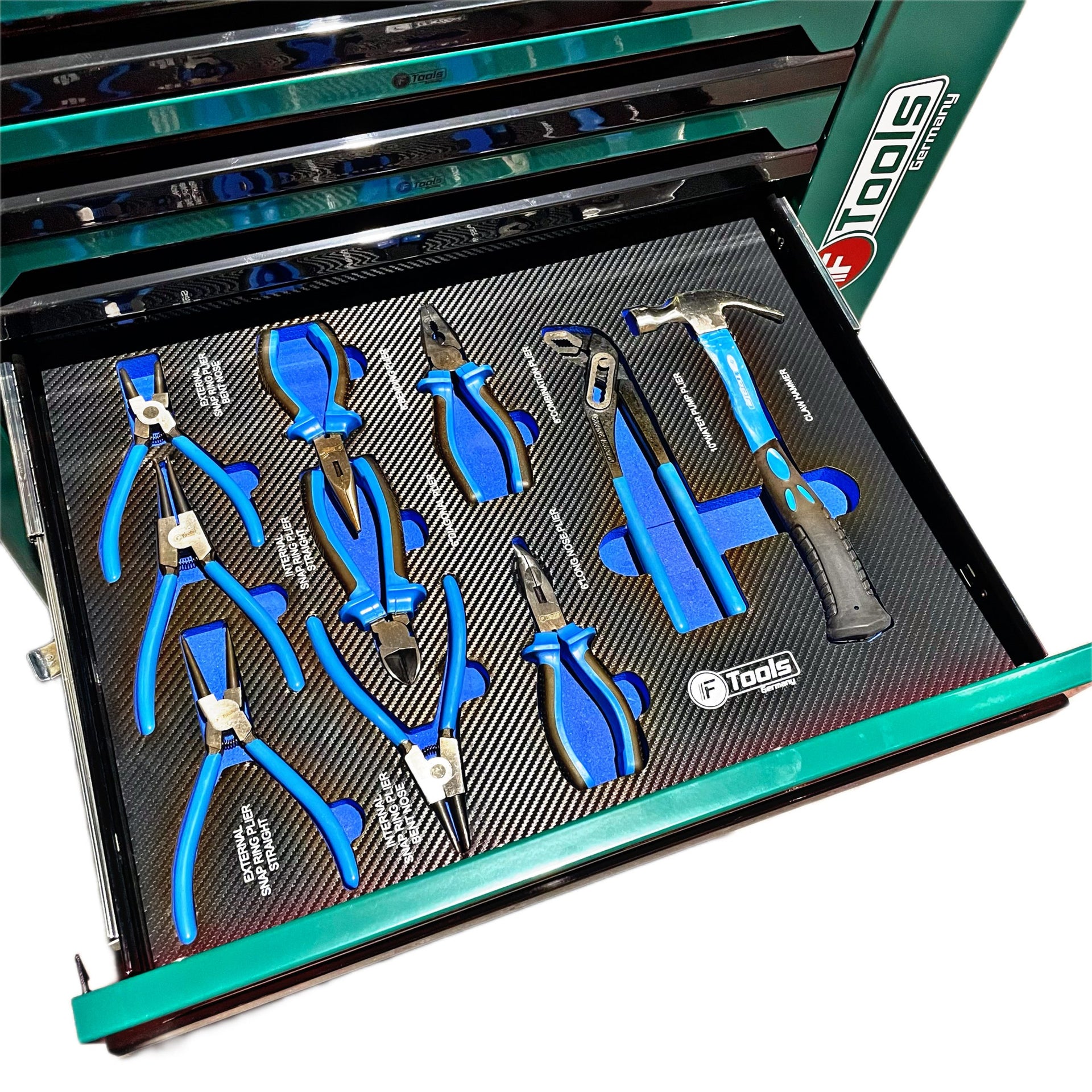7 Laden Met 6 Laden Gereedschap Groen
