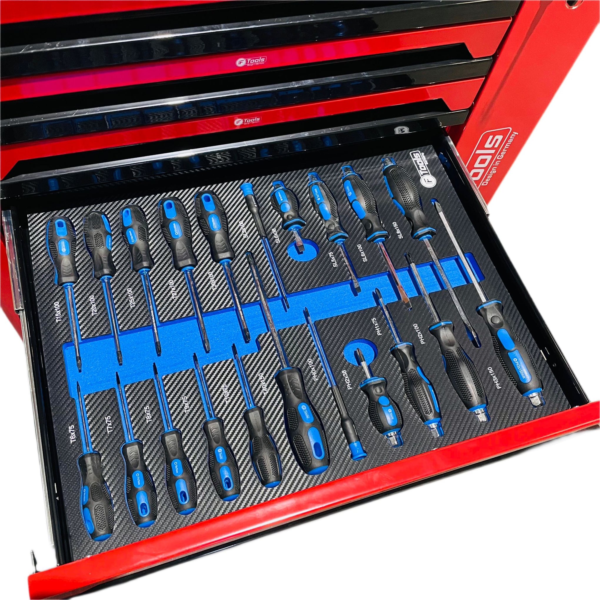 7 Laden Met 6 Laden Gereedschap Rood