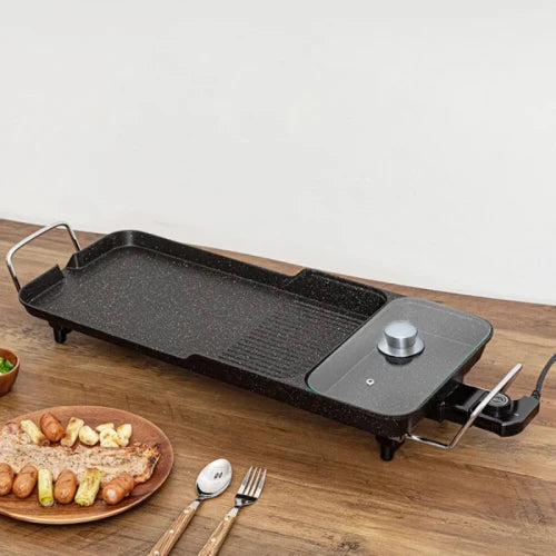 Eisenbach EB-9028: 3-in-1 Wide Multi Electric Grill & Hot Pot Table