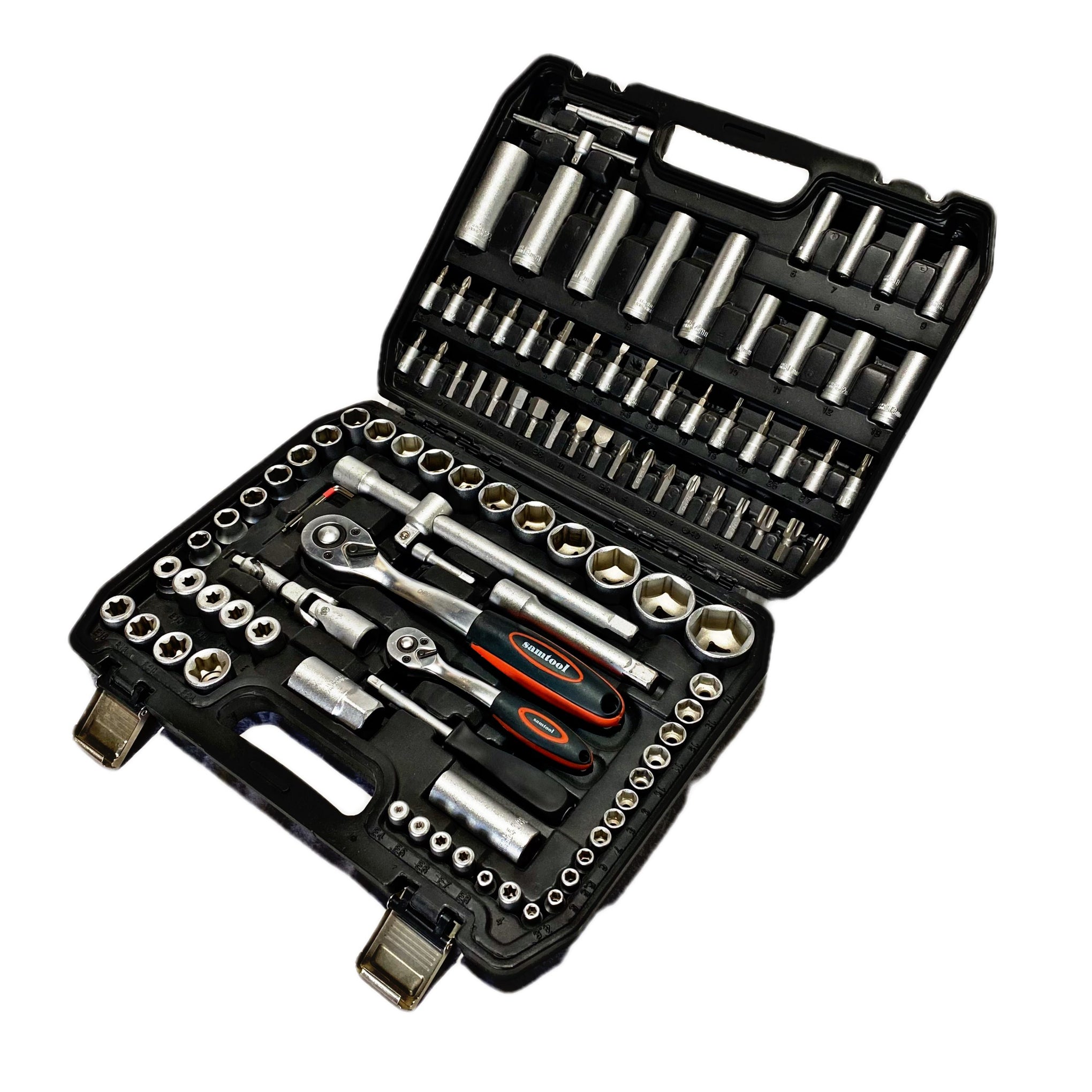 Jeu de douilles métriques DR 108 pièces 1/4″ et 1/2″