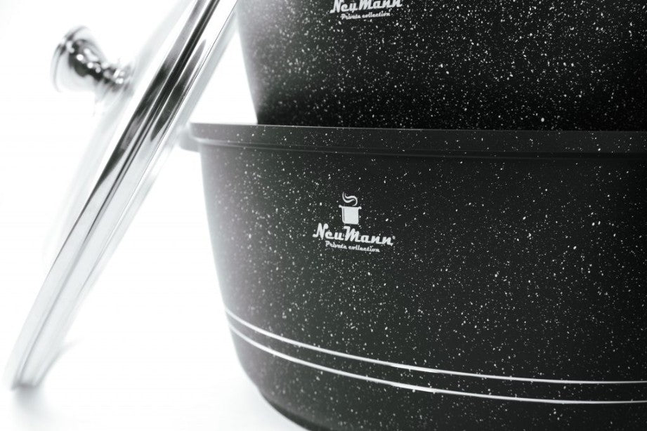 Set de cocottes Neumann 24 cm – 28 cm – 32 cm (12 pièces) 