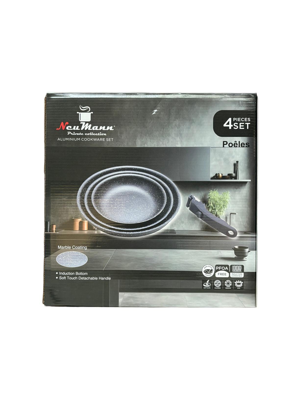 Poele detachable set 4 pcs