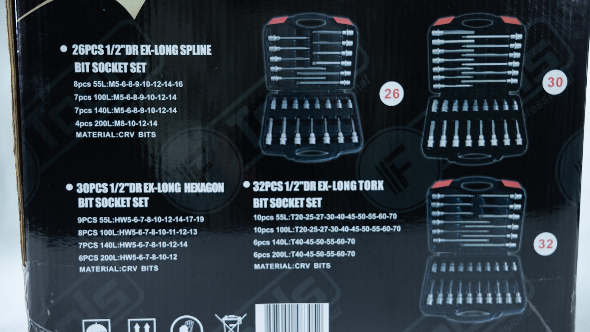 88Pcs 1/2" Socket Set
