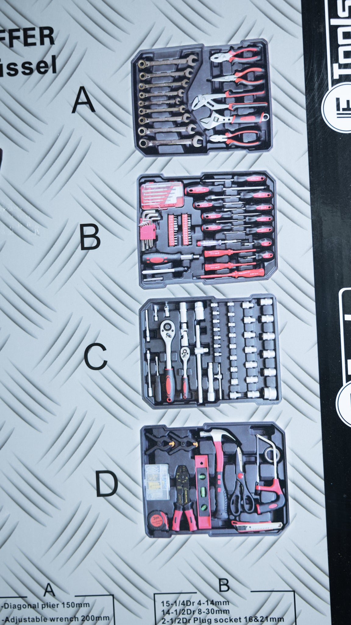 F Tools 599 pcs kofferset avec outils
