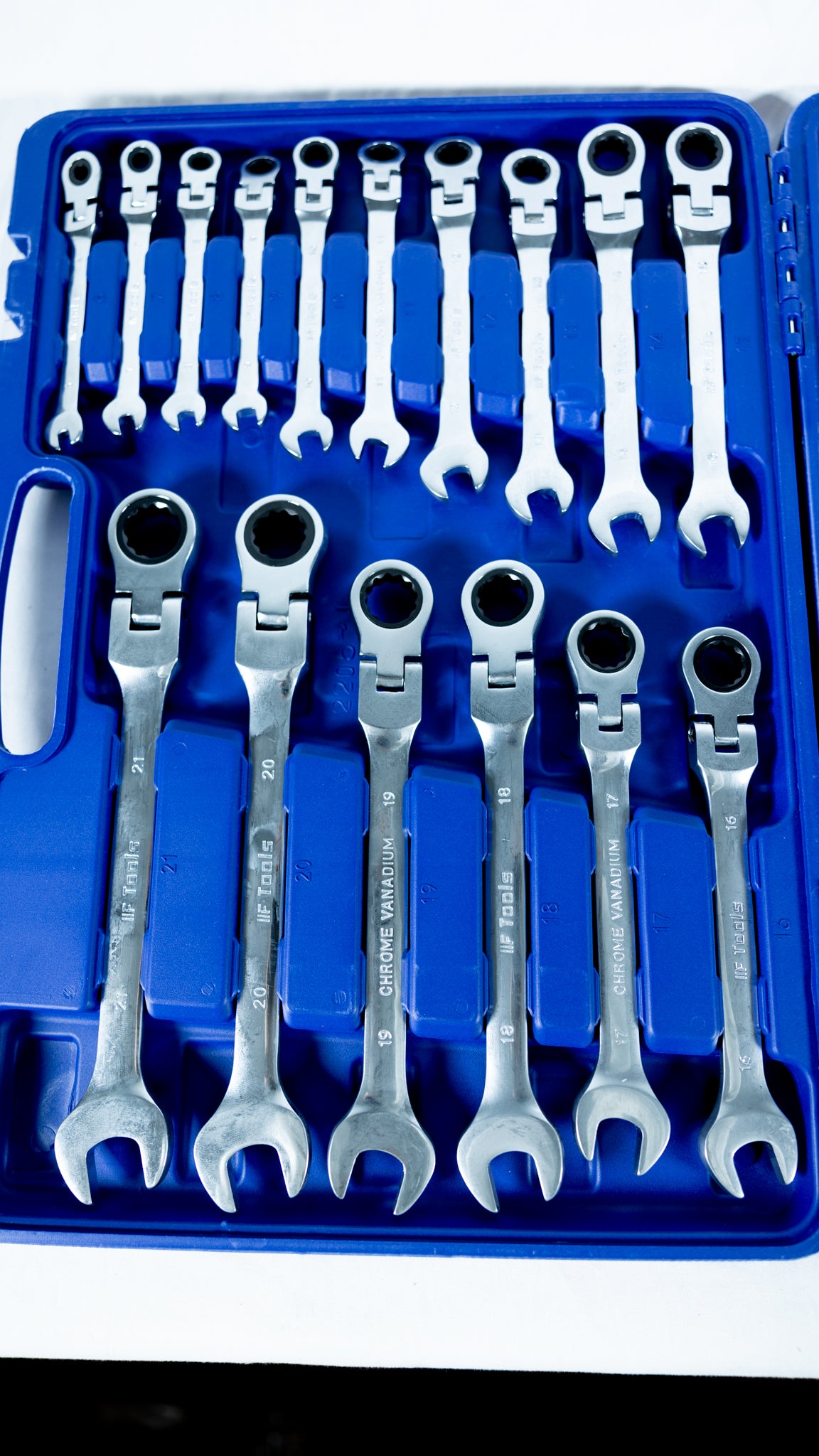 22Pcs Flexible Gear Wrench Set